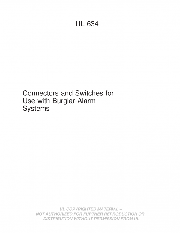 UL 634 PDF UL 634 PDF